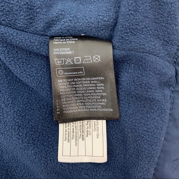 H&M Boys Jacket with Hood Blue Size 2-3 Years - Picture 9 of 9